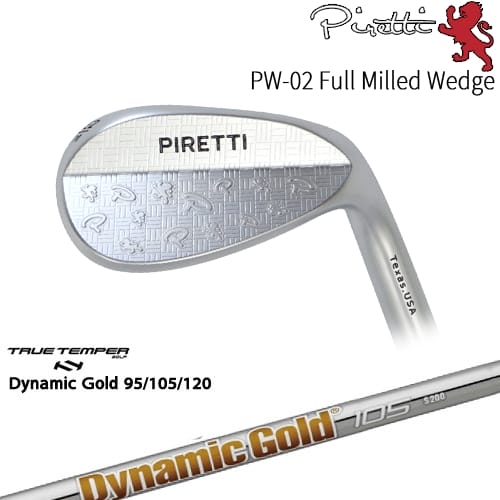 【OVDカスタム】Piretti PW-02 Full Milled ウェッジ[WD]ピレッティPiretti DynamicGold85 95 105 115 120TRUE TEMPER