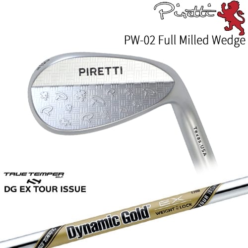 【OVDカスタム】Piretti PW-02 Full Milled ウェッジ[WD]ピレッティPiretti DynamicGoldEX TOUR ISSUE ツアーイシューTRUE TEMPER｜カスタムクラブ工房 OVDGOLF