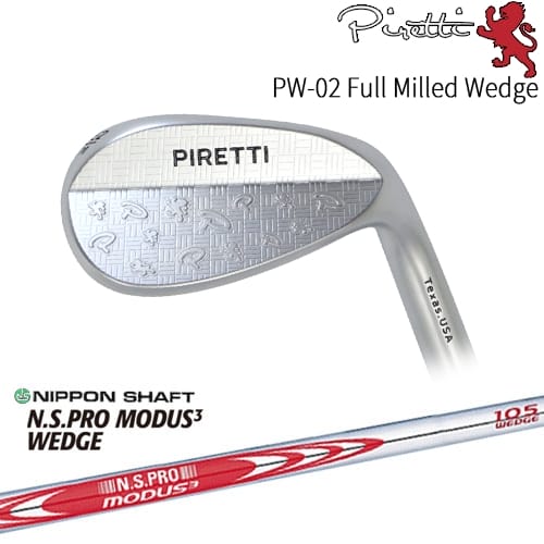 【OVDカスタム】Piretti PW-02 Full Milled ウェッジ[WD]ピレッティPiretti N.S.PRO MODUS3 WEDGE 日本シャフト｜カスタムクラブ工房 OVDGOLF