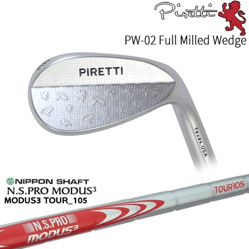 【OVDカスタム】Piretti PW-02 Full Milled ウェッジ[WD]ピレッティPiretti N.S.PRO MODUS3 TOUR 105 日本シャフト