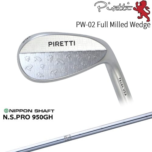 【OVDカスタム】Piretti PW-02 Full Milled ウェッジ[WD]ピレッティPiretti N.S.PRO 950GH 日本シャフト