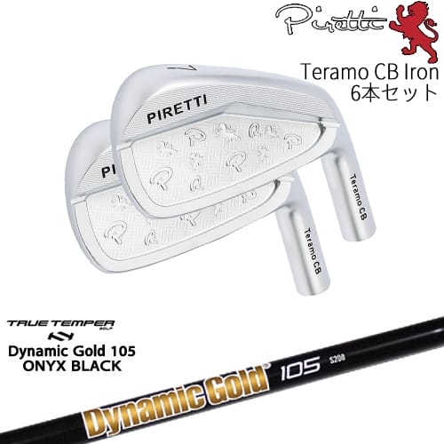 【OVDカスタム】Piretti Teramo CB Iron アイアン6本set(5I-PW)[5P]ピレッティPIRETTI DynamicGold105 ONYX BLACK オニキスTRUE TEMPER｜カスタムクラブ工房 OVDGOLF
