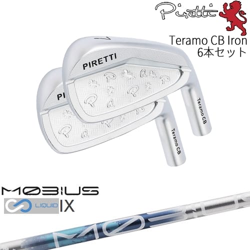 【OVDカスタム】Piretti Teramo CB Iron アイアン6本set(5I-PW)[5P]ピレッティPIRETTI MOBIUS LIQUIDメビウスリキッド IX Design Tuningデザインチューニング｜カスタムクラブ工房 OVDGOLF