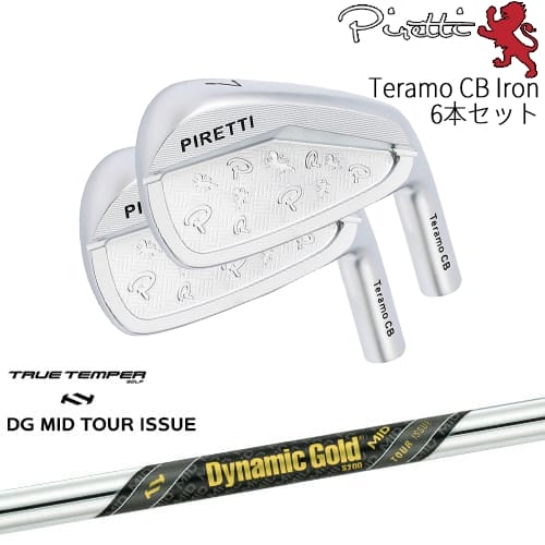 【OVDカスタム】Piretti Teramo CB Iron アイアン6本set(5I-PW)[5P]ピレッティPIRETTI Dynamic Gold MID TOUR ISSUE ツアーイシュー TRUE TEMPERトゥルーテンパー