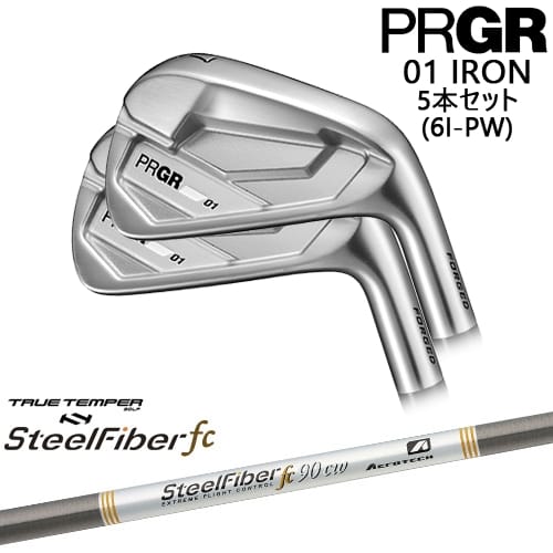 【OVDカスタム】PRGR 01 IRON アイアン5本set(6I-PW) 2026年モデル[6P]プロギアPRGR スチールファイバーfc(テーパー) SteelFiberTRUE TEMPER｜カスタムクラブ工房 OVDGOLF