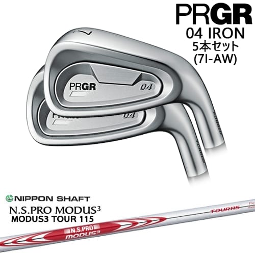 【OVDカスタム】PRGR 04 IRON アイアン5本set(7I-AW) 右用[7A]プロギアPRGR N.S PRO MODUS 3 TOUR 115(赤) 日本シャフト 79,860円
