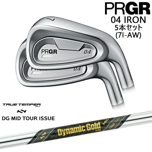 【OVDカスタム】PRGR 04 IRON アイアン5本set(7I-AW) 右用[7A]プロギアPRGR Dynamic Gold MID TOUR ISSUE ツアーイシュー TRUE TEMPERトゥルーテンパー