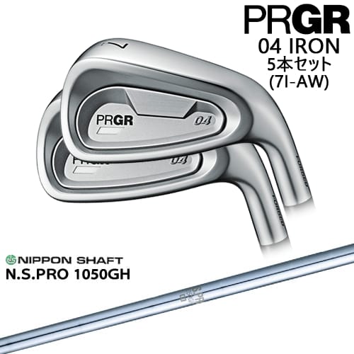 【OVDカスタム】PRGR 04 IRON アイアン5本set(7I-AW) 右用[7A]プロギアPRGR N.S.PRO 1050GH 日本シャフト
