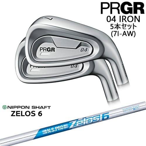 【OVDカスタム】PRGR 04 IRON アイアン5本set(7I-AW) 右用[7A]プロギアPRGR N.S.PRO ZELOS 6 日本シャフト