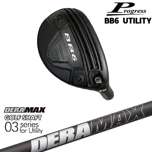 【OVDカスタム】Progress BB6 Utility ユーティリティ[UT]プログレスProgress DERA MAX GOLF SHAFT UT/HY用 03 Utility デラマックス