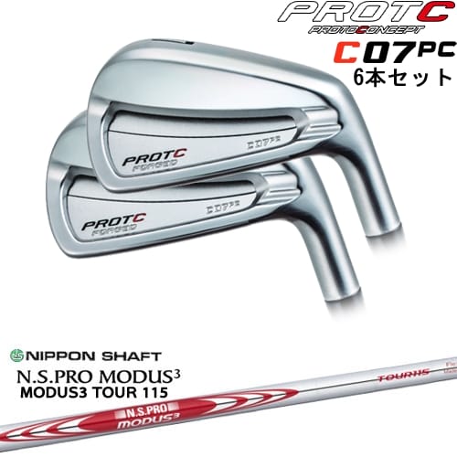 【OVDカスタム】C07PC FORGED IRON アイアン6本set(5I-PW/6I-GW)[5P]プロトコンセプトPROTOCONCEP N.S PRO MODUS 3 TOUR 115(赤) 日本シャフト