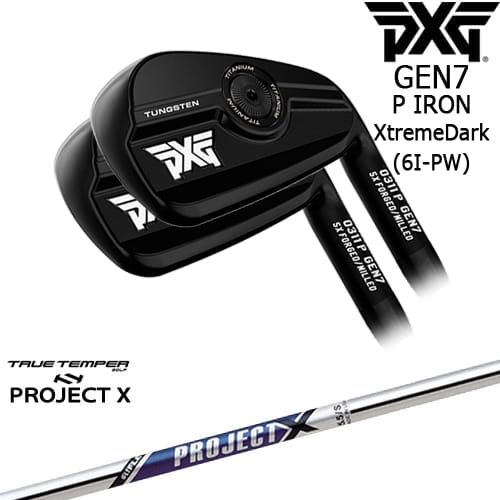 【OVDカスタム】PXG 0311 GEN7 P アイアン5本セット(6I-PW) ExtremeDark[6P]ピーエックスジーPXG PROJECT XTRUE TEMPERトゥルーテンパー