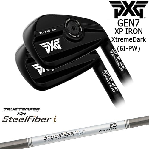 【OVDカスタム】PXG 0311 GEN7 XP アイアン5本set(6I-PW) ExtremeDark[6P]ピーエックスジーPXG スチールファイバーi(パラレル) SteelFiberTRUE TEMPER