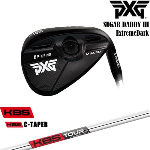 【OVDカスタム】PXG 0311 SUGAR DADDY3 シュガーダディー3 ミルド ウェッジ ExtremeDark[WD]ピーエックスジーPXG KBS C-TAPER｜カスタムクラブ工房 OVDGOLF