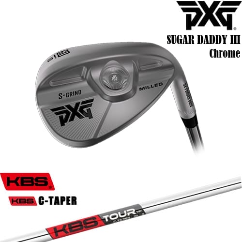【OVDカスタム】PXG 0311 SUGAR DADDY3 シュガーダディー3 ミルド ウェッジ Chrome(シルバー)[WD]ピーエックスジーPXG KBS C-TAPER｜カスタムクラブ工房 OVDGOLF