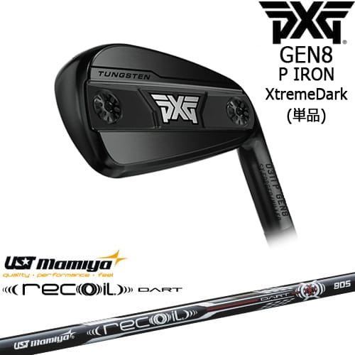 【OVDカスタム】PXG 0311 GEN8 P アイアン単品 XtremeDark(ブラック)[IR]ピーエックスジーPXG Recoil DART リコイルダートUSTマミヤmamiya｜カスタムクラブ工房 OVDGOLF