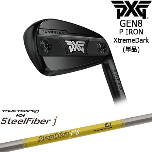 【OVDカスタム】PXG 0311 GEN8 P アイアン単品 XtremeDark(ブラック)[IR]ピーエックスジーPXG スチールファイバーj(パラレル) SteelFiberTRUE TEMPER