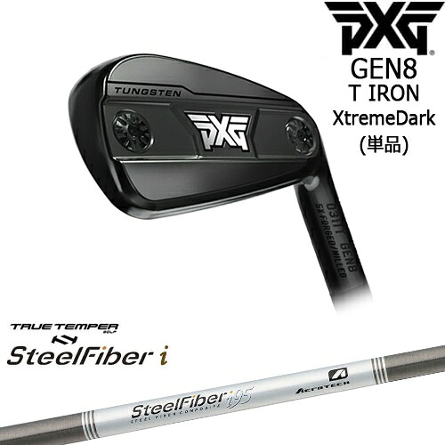 【OVDカスタム】PXG 0311 GEN8 T アイアン単品 XtremeDark(ブラック)[IR]ピーエックスジーPXG スチールファイバーi(パラレル) SteelFiberTRUE TEMPER