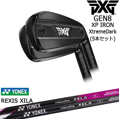 【OVDカスタム】PXG 0311 GEN8 XP アイアン5本set(6I-W) XtremeDark(ブラック)[6P]ピーエックスジーPXG REXIS XELA レクシス キセラ YONEX ヨネックス