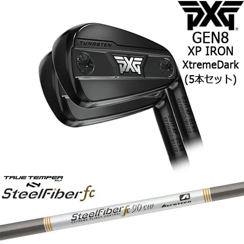 【OVDカスタム】PXG 0311 GEN8 XP アイアン5本set(6I-W) XtremeDark(ブラック)[6P]ピーエックスジーPXG スチールファイバーfc(テーパー) SteelFiberTRUE TEMPER