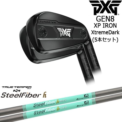【PXGボール1ダースプレゼント】【OVDカスタム】PXG 0311 GEN8 XP アイアン5本set(6I-W) XtremeDark(ブラック)[6P]ピーエックスジーPXG スチールファイバーh(パラレル) SteelFiberTRUE TEMPER｜カスタムクラブ工房 OVDGOLF