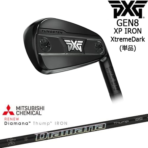 【OVDカスタム】PXG 0311 GEN8 XP アイアン単品 XtremeDark(ブラック)[IR]ピーエックスジーPXG Diamana Thump IRON ディアマナ サンプIRON 三菱ケミカル