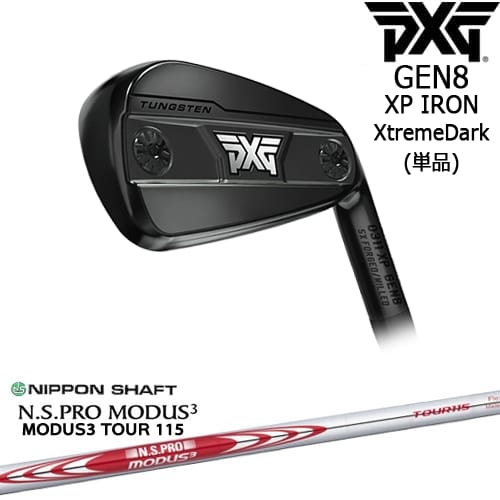 【OVDカスタム】PXG 0311 GEN8 XP アイアン単品 XtremeDark(ブラック)[IR]ピーエックスジーPXG N.S PRO MODUS 3 TOUR 115(赤) 日本シャフト