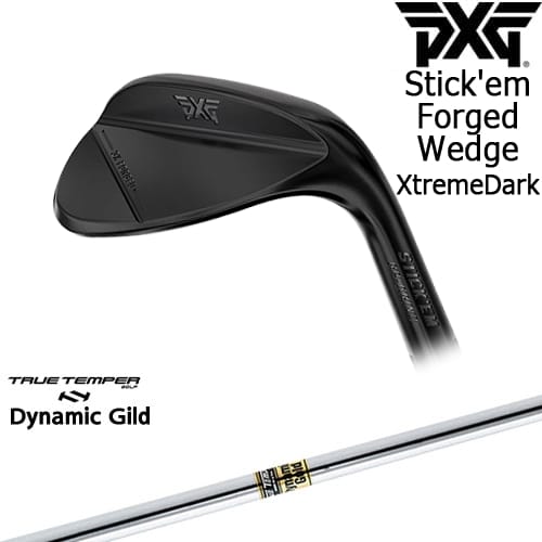 【OVDカスタム】PXG Stick'em フォージドウェッジ エクストリームダーク スティック・エム[WD]ピーエックスジーPXG DynamicGoldダイナミックゴールドTRUE TEMPER｜カスタムクラブ工房 OVDGOLF