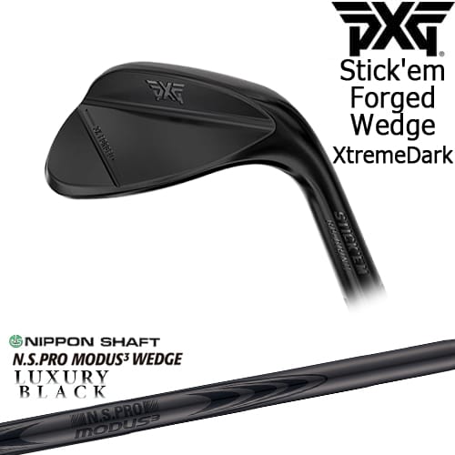 【OVDカスタム】PXG Stick'em フォージドウェッジ エクストリームダーク スティック・エム[WD]ピーエックスジーPXG N.S.PRO N.S.PRO MODUS3 WEDGE LUXURY BLACK 日本シャフト｜カスタムクラブ工房 OVDGOLF