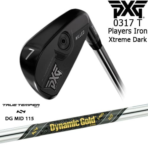 PXG 0317 T プレーヤーズアイアン6本set(6I-GW) XTREME DARK[6G]ピーエックスジーPXG Dynamic Gold MID 115 TRUE TEMPERトゥルーテンパー｜カスタムクラブ工房 OVDGOLF