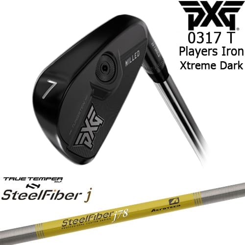 PXG 0317 T プレーヤーズアイアン6本set(6I-GW) XTREME DARK[6G]ピーエックスジーPXG スチールファイバーj(パラレル) SteelFiberTRUE TEMPER｜カスタムクラブ工房 OVDGOLF