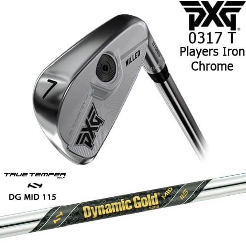 PXG 0317 T プレーヤーズアイアン6本set(6I-GW) CHROME[6G]ピーエックスジーPXG Dynamic Gold MID 115 TRUE TEMPERトゥルーテンパー