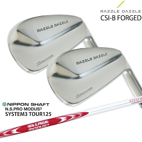 RAZZLE DAZZLE CSI-B FORGED ラズルダズル アイアン 6本セット(5I～PW) SRIXON N.S.PRO_MODUS3_SYSTEM3_TOUR125 日本シャフト カスタムクラブ