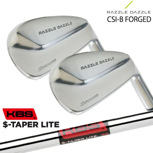 RAZZLE DAZZLE CSI-B FORGED ラズルダズル アイアン 6本セット(5I～PW) SRIXON KBS $-TAPER LITE ( エステーパー ライト )｜カスタムクラブ工房 OVDGOLF