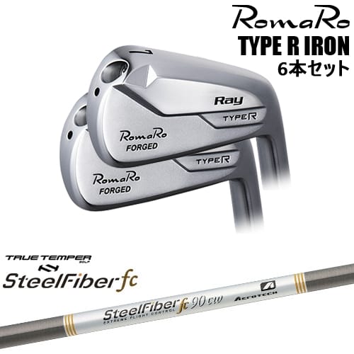 【OVDカスタム】RomaRo Ray TYPE R IRON アイアン6本set(5I-PW/6I-AW)[5P]ロマロROMARO スチールファイバーfc(テーパー) SteelFiberTRUE TEMPER｜カスタムクラブ工房 OVDGOLF