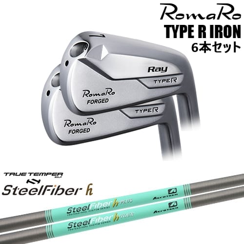 【OVDカスタム】RomaRo Ray TYPE R IRON アイアン6本set(5I-PW/6I-AW)[5P]ロマロROMARO スチールファイバーh(パラレル) SteelFiberTRUE TEMPER｜カスタムクラブ工房 OVDGOLF