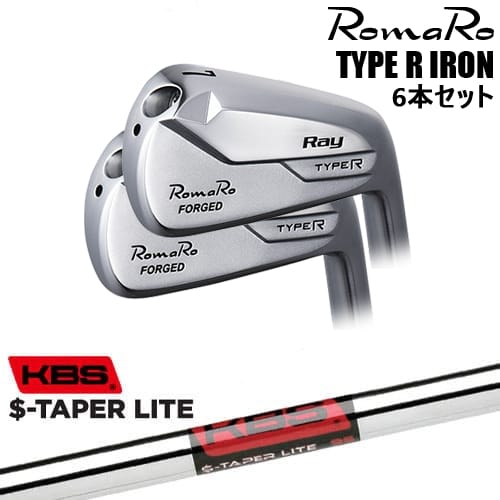 【OVDカスタム】RomaRo Ray TYPE R IRON アイアン6本set(5I-PW/6I-AW)[5P]ロマロROMARO KBS $-TAPER LITE ( エステーパー ライト )