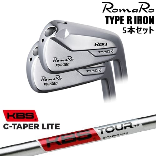 RomaRo Ray TYPE R IRON アイアン5本set(6I-PW/7I-AW)[6P]ロマロROMARO KBS C-TAPER LITE シーテーパー ライト
