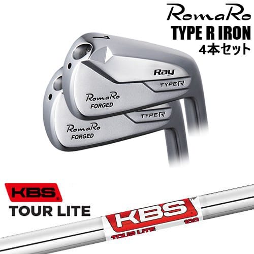 【OVDカスタム】RomaRo Ray TYPE R IRON アイアン4本set(7I-PW/8I-AW)[7P]ロマロROMARO KBS TOUR LITE(ツアー ライト )