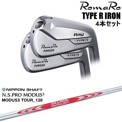 【OVDカスタム】RomaRo Ray TYPE R IRON アイアン4本set(7I-PW/8I-AW)[7P]ロマロROMARO N.S.PRO MODUS3 日本シャフト｜カスタムクラブ工房 OVDGOLF