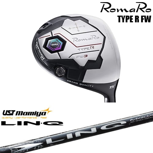 【OVDカスタム】RomaRo Ray TYPE R FW フェアウェイウッド[FW]ロマロROMARO LIN-Q WHITE EX リンク ホワイト EX マミヤmamiya