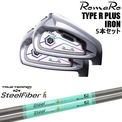【OVDカスタム】RomaRo Ray TYPE R PLUS IRON アイアン5本set(6I-PW)[6P]ロマロROMARO スチールファイバーh(パラレル) SteelFiberTRUE TEMPER