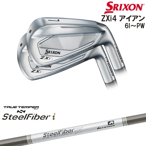 【OVDカスタム】SRIXON ZXi4 IRON アイアン5本set(6I-PW)[6P]スリクソンSRIXON スチールファイバーi(パラレル) SteelFiberTRUE TEMPER