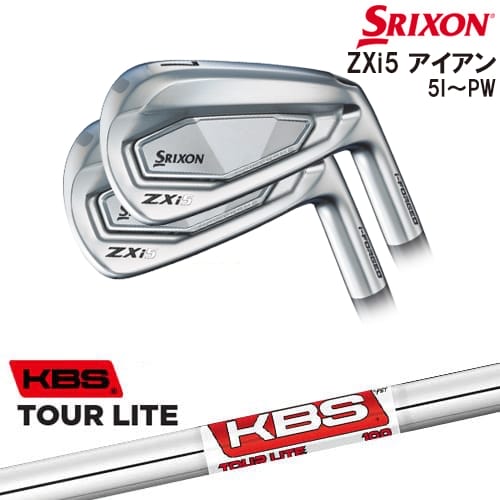 【OVDカスタム】SRIXON ZXi5 IRON アイアン6本set(5P-PW)[5P]スリクソンSRIXON KBS TOUR LITE(ツアー ライト )