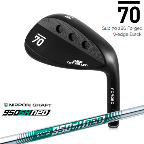 【在庫品即納】Sub 70 286 Forged Wedge Black サブセブンティ ウェッジ N.S.PRO_950GH_neo/日本シャフト/カスタムクラブ|カスタムクラブ工房 OVDGOLF