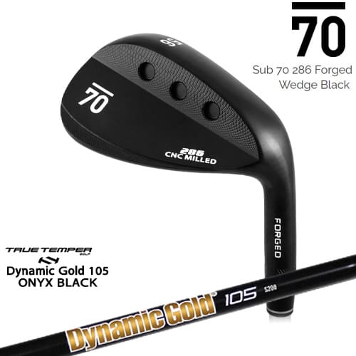 【在庫品即納】Sub 70 286 Forged Wedge Black サブセブンティ ウェッジ Dynamic_Gold_105_ONYX_BLACK/オニキスブラック/ダイナミックゴールド/TRUE_TEMPER/カスタムクラブ|カスタムクラブ工房 OVDGOLF