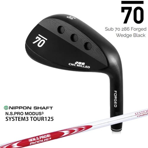 【在庫品即納】Sub 70 286 Forged Wedge Black サブセブンティ ウェッジ N.S.PRO_MODUS3_SYSTEM3_TOUR125/日本シャフト/カスタムクラブ｜カスタムクラブ工房 OVDGOLF