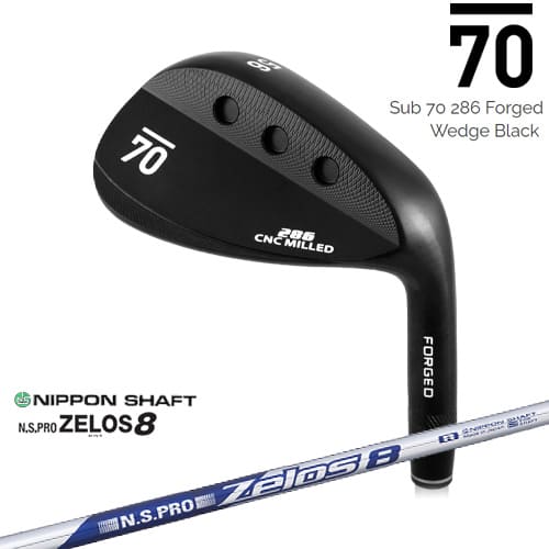 【在庫品即納】Sub 70 286 Forged Wedge Black サブセブンティ ウェッジ N.S.PRO_ZELOS_8/ゼロスエイト/日本シャフト/カスタムクラブ|カスタムクラブ工房 OVDGOLF