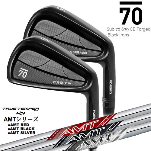 【在庫品即納】Sub 70 639 CB Forged Black Irons サブセブンティ アイアン5本セット(6I～PW) AMT RED/BLACK/SILVER レッド/ブラック/シルバー TRUE TEMPERトゥルーテンパー カスタムクラブ