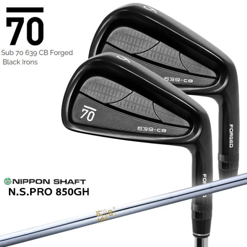 【在庫品即納】Sub 70 639 CB Forged Black Irons サブセブンティ アイアン5本セット(6I～PW) N.S.PRO_850GH 日本シャフト カスタムクラブ